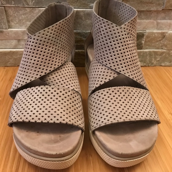 eileen fisher perforated sandal